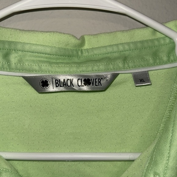 Black Clover Live Lucky Comfort Golf Polo - Green - XL.  Y - Picture 3 of 7